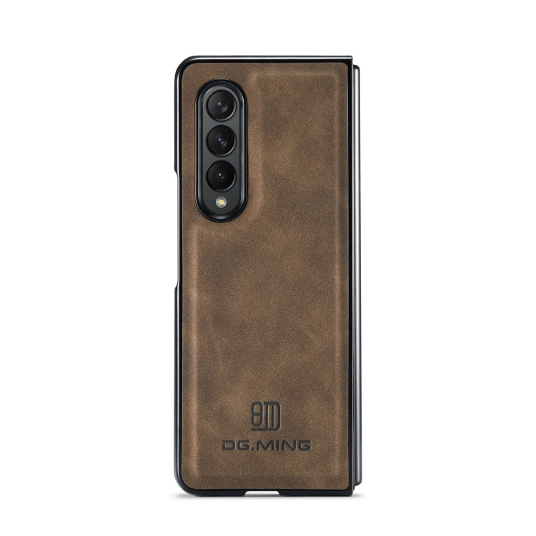 For Samsung Galaxy Z Fold3 5G DG.MING M1 Series 3-Fold Multi Card Wallet  Phone Case(Coffee) - Galaxy Phone Cases by DG.MING | Online Shopping UK | buy2fix