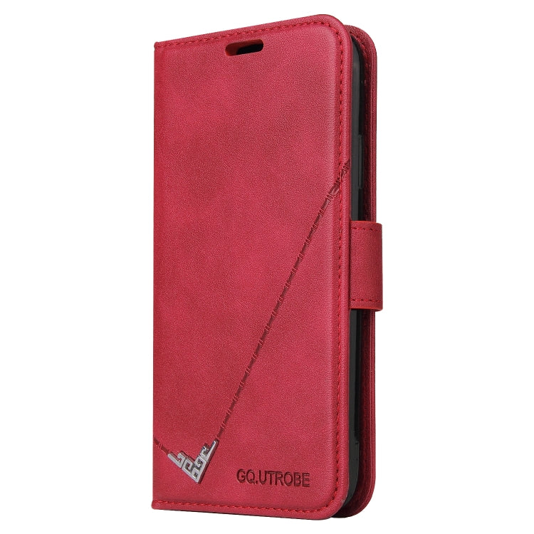 For Huawei Mate 40 GQUTROBE Right Angle Leather Phone Case(Red) - Huawei Cases by GQUTROBE | Online Shopping UK | buy2fix