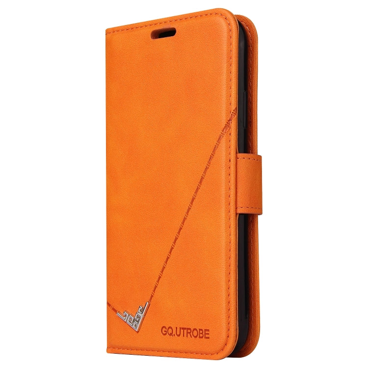 For Huawei P30 Lite GQUTROBE Right Angle Leather Phone Case(Orange) - Huawei Cases by GQUTROBE | Online Shopping UK | buy2fix