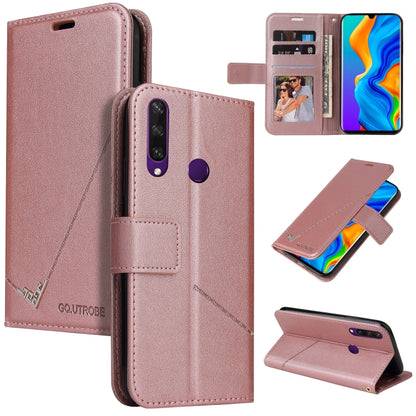 For Huawei P30 Lite GQUTROBE Right Angle Leather Phone Case(Rose Gold) - Huawei Cases by GQUTROBE | Online Shopping UK | buy2fix