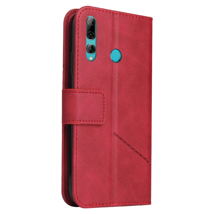 For Huawei Enjoy 9s GQUTROBE Right Angle Leather Phone Case(Red) - Huawei Cases by GQUTROBE | Online Shopping UK | buy2fix