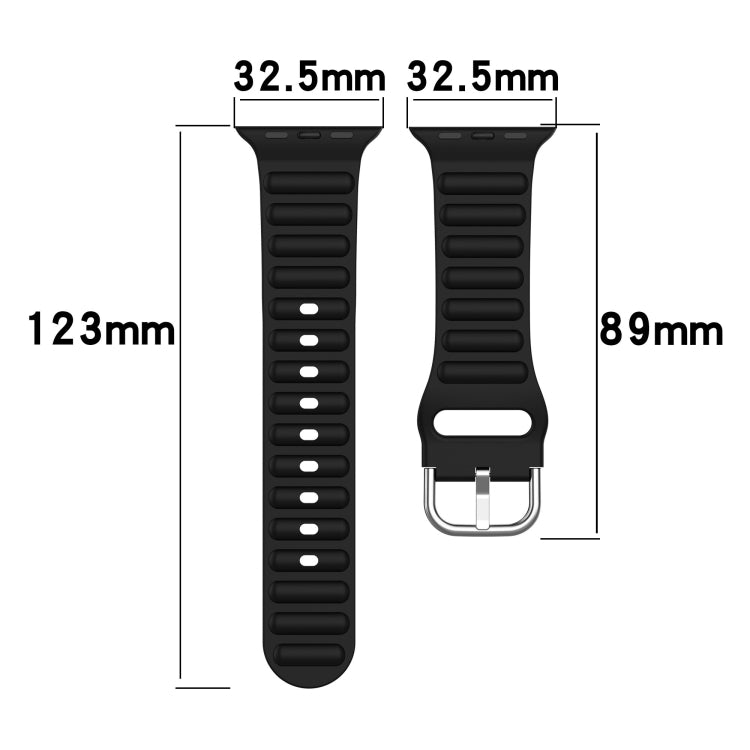 Ocean Ripple Watch Band For Apple Watch Series 8&7 41mm / SE 2&6&SE&5&4 40mm(Cream Yellow) - Watch Bands by buy2fix | Online Shopping UK | buy2fix