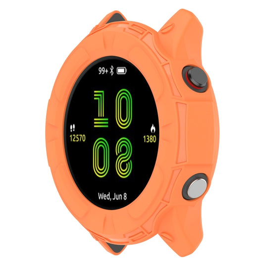 For Garmin Forerunner 255S TPU Armor Hollow Protective Case(Orange) - Watch Cases by buy2fix | Online Shopping UK | buy2fix