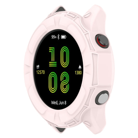 For Garmin Forerunner 255S TPU Armor Hollow Protective Case(Light Pink) - Watch Cases by buy2fix | Online Shopping UK | buy2fix