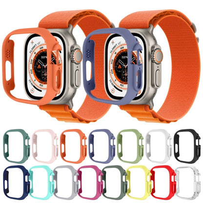 Half-inclusive PC Protective Case For Apple Watch Ultra 49mm / Apple Watch Ultra 2 49mm(Orange) - Watch Cases by buy2fix | Online Shopping UK | buy2fix