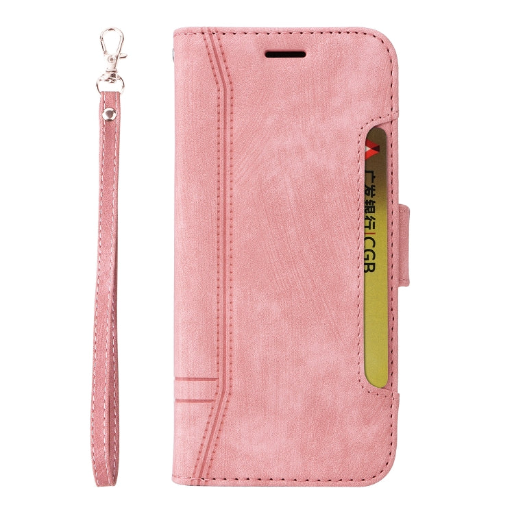 For Honor X8 BETOPNICE Dual-side Buckle Leather Phone Case(Pink) - Honor Cases by BETOPNICE | Online Shopping UK | buy2fix