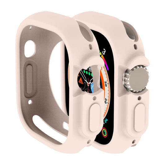 For Apple Watch Ultra 49mm Candy TPU Protective Case(Light Pink) - Watch Cases by buy2fix | Online Shopping UK | buy2fix