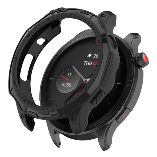 For Amazfit GTR 4 / GTR 4 Pro Armor Hollow TPU Watch Case(Black) - Watch Cases by buy2fix | Online Shopping UK | buy2fix