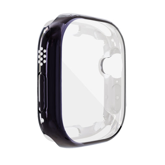 For Apple Watch 8 / 7 41mm All-inclusive Plating TPU Shockproof Case(Navy) - Watch Cases by buy2fix | Online Shopping UK | buy2fix