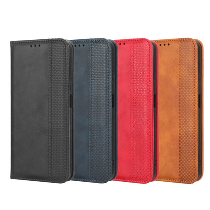 For Blackview BV7100 Magnetic Buckle Retro Texture Leather Phone Case(Red) - More Brand by buy2fix | Online Shopping UK | buy2fix