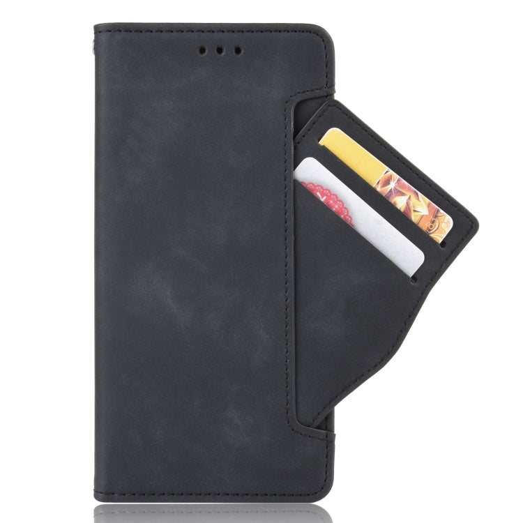 For Blackview OSCAL C80 Skin Feel Calf Texture Card Slots Leather Phone Case(Black) - More Brand by buy2fix | Online Shopping UK | buy2fix