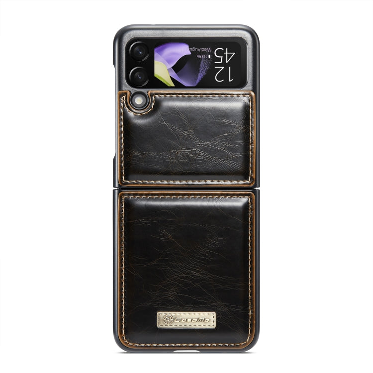 For Samsung Galaxy Z Flip4 CaseMe 003 Crazy Horse Texture Leather Phone Case(Coffee) - Galaxy Z Flip4 5G Cases by CaseMe | Online Shopping UK | buy2fix