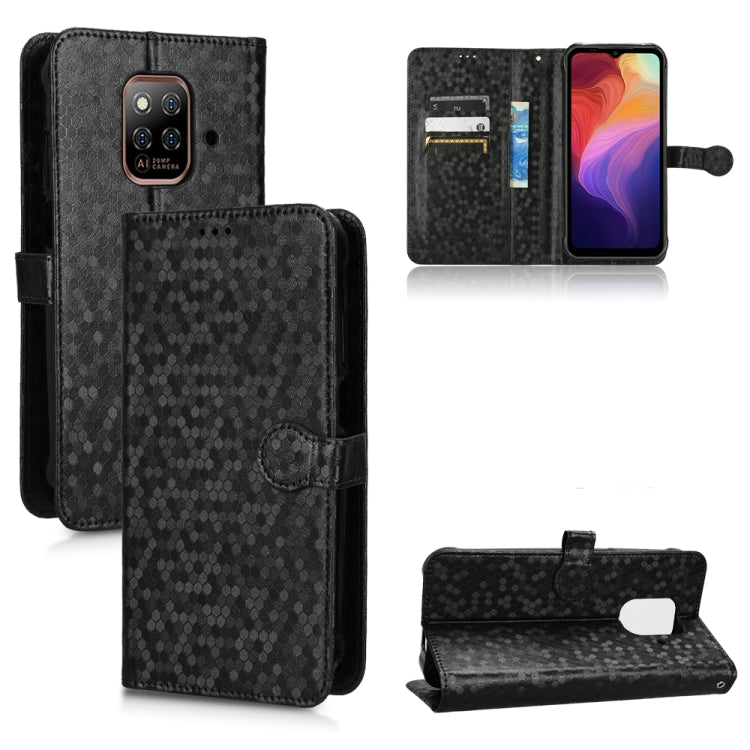 For Ulefone Power Armor 14 / Armor 14 Pro Honeycomb Dot Texture Leather Phone Case(Black) - Ulefone Cases by buy2fix | Online Shopping UK | buy2fix