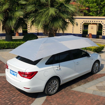 Semi-automatic Awning Tent Car Smart Insulated Cover Outdoor Waterproof Folded Portable Canopy Cover Shelter, Size:4.9 x 2.3m(Silver) - PE Material by buy2fix | Online Shopping UK | buy2fix