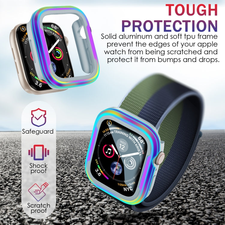 For Apple Watch Ultra 49mm Aluminum Alloy + TPU 2 in 1 Protective Case(Grey) - Watch Cases by buy2fix | Online Shopping UK | buy2fix