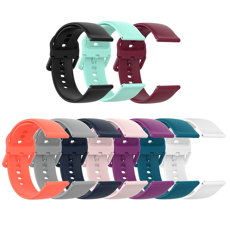 23mm Color Buckle Silicone Wrist Strap Watch Band for Fitbit Versa 2 / Versa / Versa Lite / Blaze, Size: S(Pink) - Watch Bands by buy2fix | Online Shopping UK | buy2fix