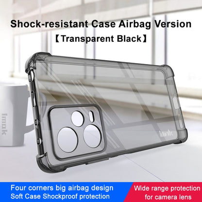 For Xiaomi Redmi Note 12 Pro+ 5G China/Indian imak Shockproof Airbag TPU Phone Case(Transparent Black) - Xiaomi Cases by imak | Online Shopping UK | buy2fix