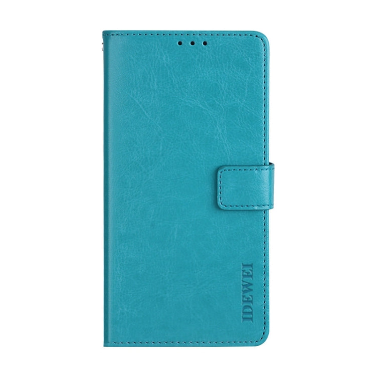 For Infinix Note 12 idewei Crazy Horse Texture Leather Phone Case(Sky Blue) - Infinix Cases by idewei | Online Shopping UK | buy2fix