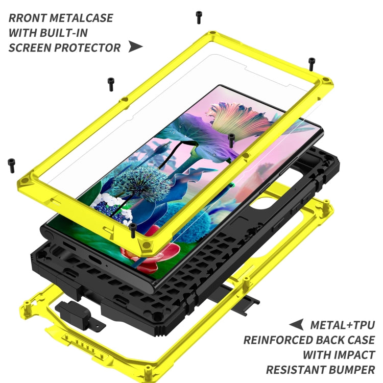 For Samsung Galaxy S23 Ultra 5G R-JUST Life Waterproof Dustproof Shockproof Phone Case(Yellow) - Galaxy S23 Ultra 5G Cases by R-JUST | Online Shopping UK | buy2fix