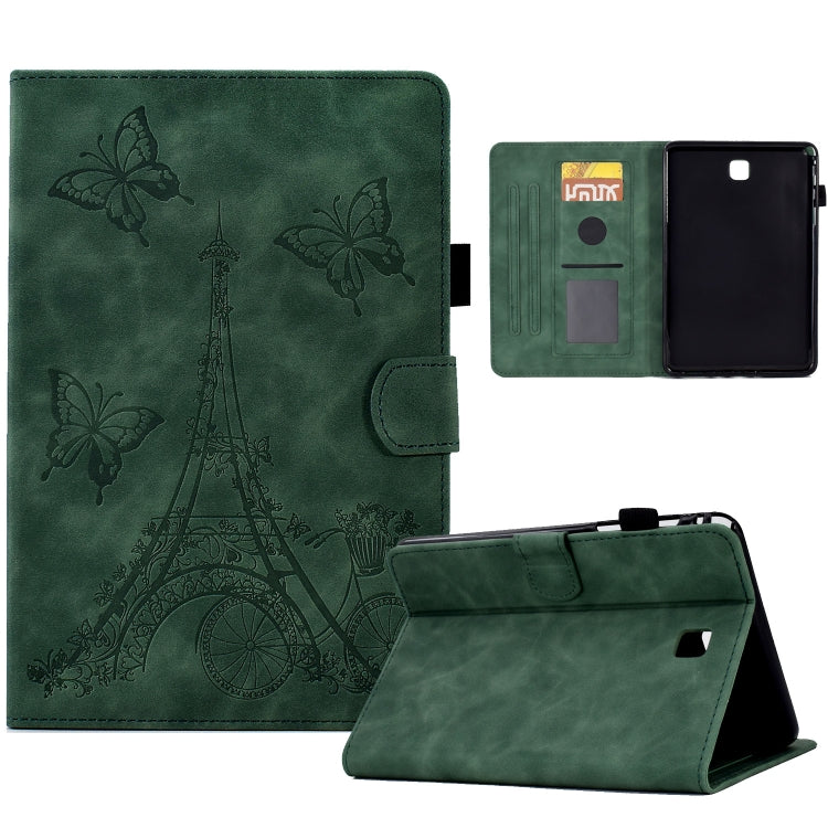 For Samsung Galaxy Tab A 8.0 T350 Tower Embossed Leather Smart Tablet Case(Green) - Other Galaxy Tab PC by buy2fix | Online Shopping UK | buy2fix