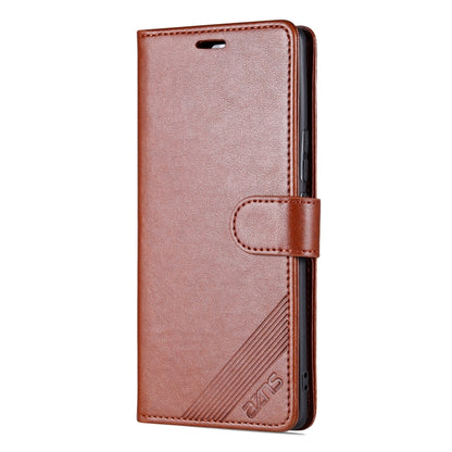 For Honor 80 AZNS Sheepskin Texture Flip Leather Phone Case(Brown) - Honor Cases by AZNS | Online Shopping UK | buy2fix