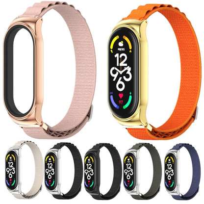 For Xiaomi Mi Band 7 / 7 NFC MIJOBS CS Nylon Breathable Watch Band(Orange Gold) - Watch Bands by MIJOBS | Online Shopping UK | buy2fix