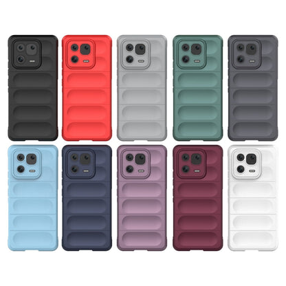 For Xiaomi 13 Pro 5G Magic Shield TPU + Flannel Phone Case(Black) - 13 Pro Cases by buy2fix | Online Shopping UK | buy2fix