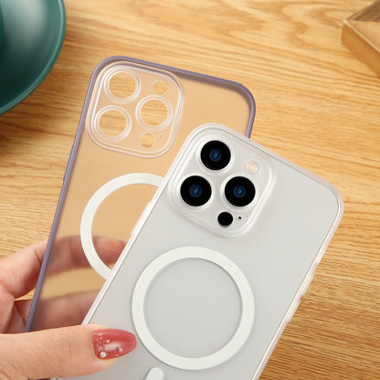 For iPhone 14 Plus Matte MagSafe Magnetic Phone Case(White) - iPhone 14 Plus Cases by buy2fix | Online Shopping UK | buy2fix