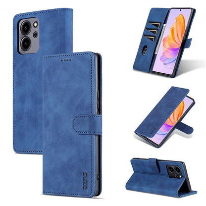 For Honor 80 SE AZNS Skin Feel Calf Texture Flip Leather Phone Case(Blue) - Honor Cases by AZNS | Online Shopping UK | buy2fix