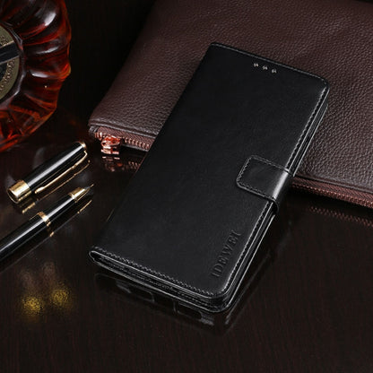 For Doogee X55 idewei  Crazy Horse Texture Horizontal Flip Leather Case with Holder & Card Slots & Wallet(Black) - More Brand by idewei | Online Shopping UK | buy2fix