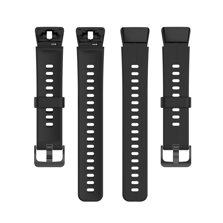 For Honor Band 7 1 Pair Metal Watch Band Connector(Black) - Other Accessories by buy2fix | Online Shopping UK | buy2fix