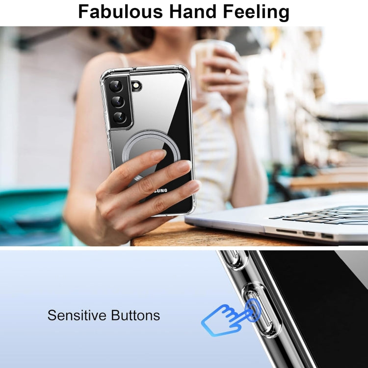 For Samsung Galaxy S21+ 5G Transparent Frosted MagSafe Phone Case - Galaxy S21+ 5G Cases by buy2fix | Online Shopping UK | buy2fix