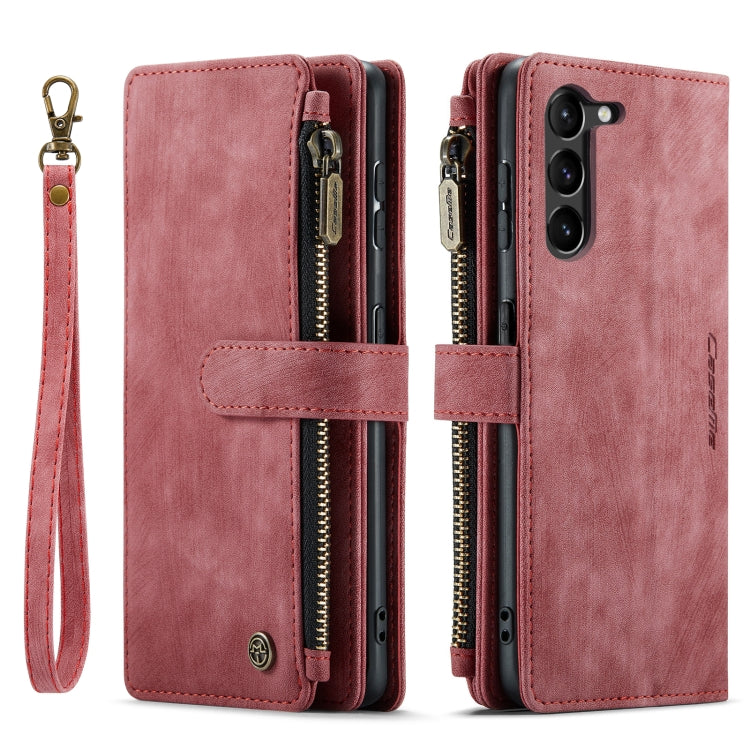 For Samsung Galaxy S23 5G CaseMe C30 Multifunctional Leather Phone Case(Red) - Galaxy S23 5G Cases by CaseMe | Online Shopping UK | buy2fix