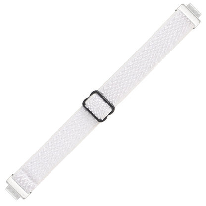 For Fitbit Inspire 2 Buckle Wave Braided Nylon Watch Band(White) - Watch Bands by buy2fix | Online Shopping UK | buy2fix