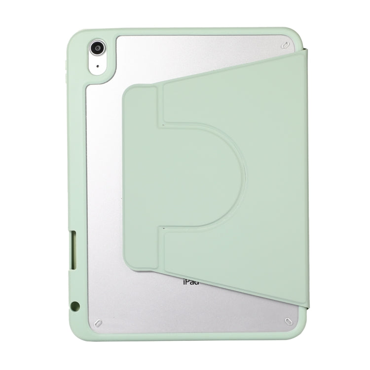 2 in 1 Acrylic Split Rotating Leather Tablet Case For iPad Air 13 2024 / iPad Pro 12.9 2022 / 2020 / 2021 / 2018(Matcha Green) - iPad Pro 12.9 (2022/2021) Cases by buy2fix | Online Shopping UK | buy2fix