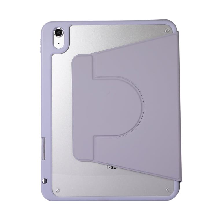 2 in 1 Acrylic Split Rotating Leather Tablet Case For iPad Air 13 2024 / iPad Pro 12.9 2022 / 2020 / 2021 / 2018(Lavender) - iPad Pro 12.9 (2022/2021) Cases by buy2fix | Online Shopping UK | buy2fix