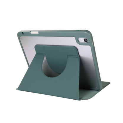 2 in 1 Acrylic Split Rotating Leather Tablet Case For iPad Air 13 2024 / iPad Pro 12.9 2022 / 2020 / 2021 / 2018(Pine Needle Green) - iPad Pro 12.9 (2022/2021) Cases by buy2fix | Online Shopping UK | buy2fix