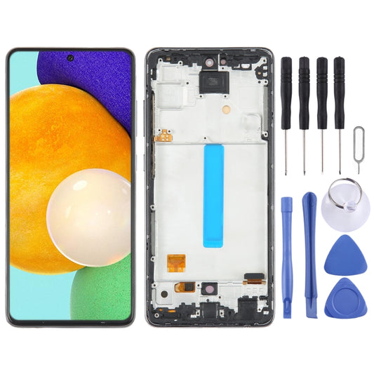 For Samsung Galaxy A52 5G SM-A526 OLED LCD Screen Digitizer Full Assembly with Frame - Galaxy A Series Parts by buy2fix | Online Shopping UK | buy2fix