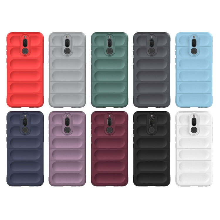 For Huawei Mate 10 Lite Magic Shield TPU + Flannel Phone Case(Dark Blue) - Huawei Cases by buy2fix | Online Shopping UK | buy2fix