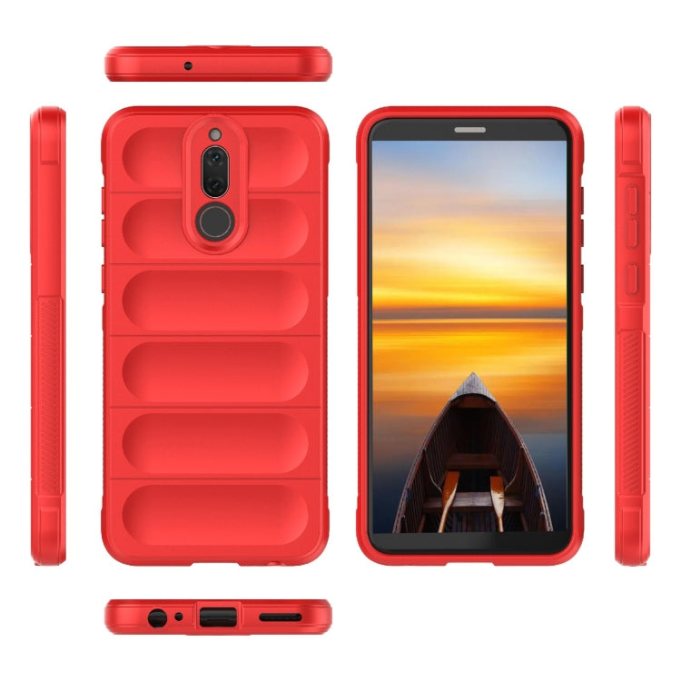 For Huawei Mate 10 Lite Magic Shield TPU + Flannel Phone Case(Black) - Huawei Cases by buy2fix | Online Shopping UK | buy2fix