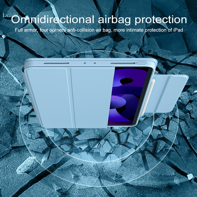 For iPad Air 11 2024 / iPad Air 2022 / 2020 10.9 / Pro 11 Pen Slot Magnetic Detachable Tablet Leather Case(Blue) - iPad Pro 11 (2022/2021) Cases by buy2fix | Online Shopping UK | buy2fix