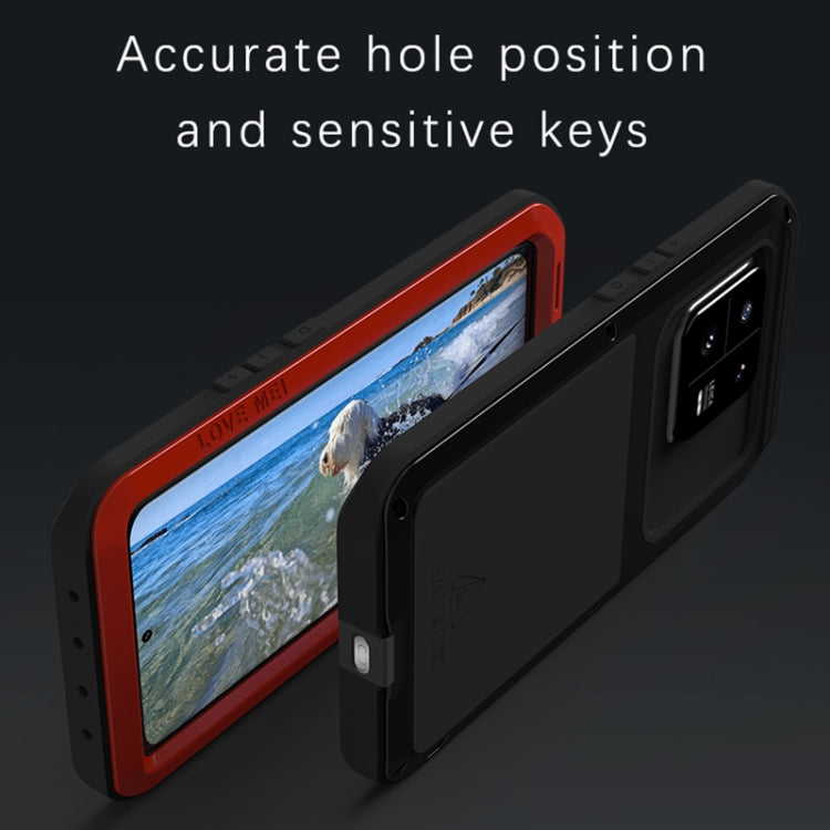 For Xiaomi 13 Pro LOVE MEI Metal Shockproof Life Waterproof Dustproof Phone Case(Red) - Xiaomi Cases by LOVE MEI | Online Shopping UK | buy2fix