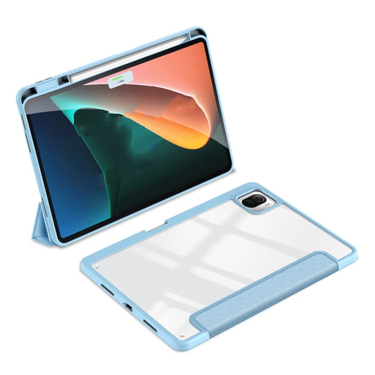 For Xiaomi Pad 6 / 6 Pro DUX DUCIS TOBY Series Antiskid Leather Tablet Case with Sleep / Wake-up Function(Blue) - More Tablet Cases by DUX DUCIS | Online Shopping UK | buy2fix