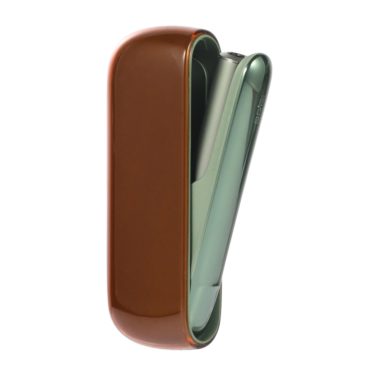 For IQOS ILUMA TPU Electronic Cigarette Protective Case Charging Compartment(Caramel) - E Cigarette Accessories by buy2fix | Online Shopping UK | buy2fix