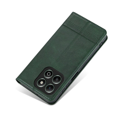 For Honor X6b AZNS Magnetic Calf Texture Flip Leather Phone Case(Dark Green) - Honor Cases by AZNS | Online Shopping UK | buy2fix