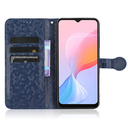 For Blackview A85 Honeycomb Dot Texture Leather Phone Case(Blue) - More Brand by buy2fix | Online Shopping UK | buy2fix