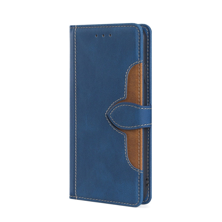 For Blackview A85 Skin Feel Magnetic Buckle Leather Phone Case(Blue) - More Brand by buy2fix | Online Shopping UK | buy2fix