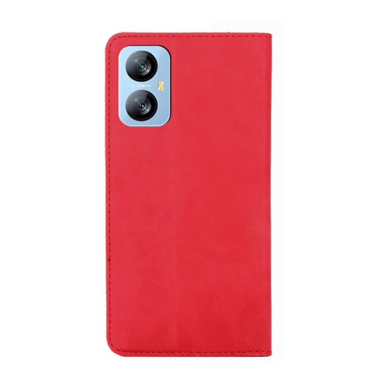 For Blackview A52 Skin Feel Magnetic Horizontal Flip Leather Phone Case(Red) - More Brand by buy2fix | Online Shopping UK | buy2fix