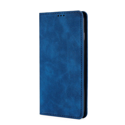 For Blackview A85 Skin Feel Magnetic Horizontal Flip Leather Phone Case(Blue) - More Brand by buy2fix | Online Shopping UK | buy2fix