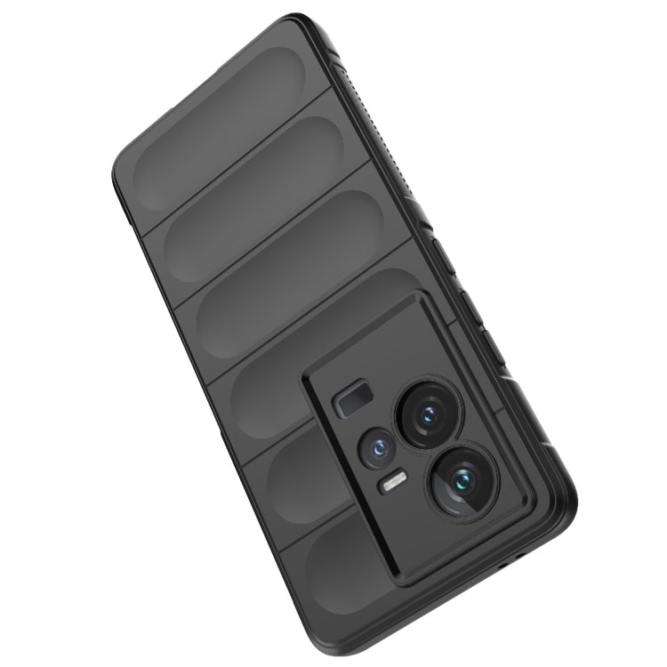 For vivo iQOO 11 5G Magic Shield TPU + Flannel Phone Case(Black) - vivo Cases by buy2fix | Online Shopping UK | buy2fix